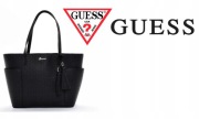 GUESS - TORBA - CZARNA Z MONOGRAMAMI SE666322 - NOWA