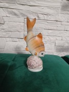 Ryba figurka porcelana Hollohaza/Drasche