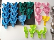 Łyżki wyciskowe stomatologia protetyka 34 plast +4 metalowe