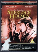 BEZ PL - Sherlock Holmes - 4 DVD - Basil Rathbone - Nigel Bruce - 40' USA