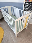 Łóżeczko dziecięce drewniane 120 x 60 + materac