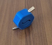 Zwijany organizer do kabli kolor niebieski