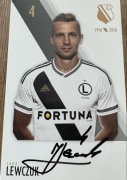 Igor Lewczuk Legia Warszawa - oryginalny autograf karta 10x15 cm