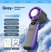 Przenośny składany turbo wentylator ręczny do użytku na zewnątrz, regulacja