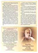 Karteczka z wizerunkiem kardynała Augusta Hlonda