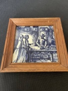 Holenderski kafelek dekoracyjny Delft, lata 60 