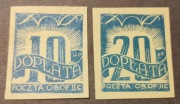 1942 OBÓZ II C, WOLDENBERG  - Znaczki dopłaty Fi D5-6(*) Cyfry, odcienie.