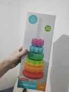 Kolorowa wieza ukladanka klocki dla dzieci