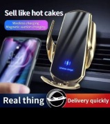 UCHWYT SAMOCHODOWY DO TELEFONU SZYBKA ŁADOWARKA INDUKCYJNA QI 15W 