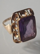 Pierścionek vintage złoty 585 8g 22-23mm