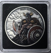 Legendary Warriors Eric Bloodaxe 1 oz Ag Antique Color