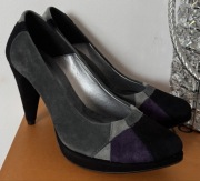 Czółenka skórzane Giulio Santoro 37 skóra zamszowa