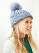 JAK NOWA CZAPKA ZARA Z FUTRZANYM POMPONEM, 55 ZŁ OKAZJA