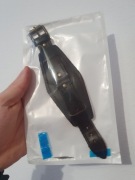 Pasek skórzany do zegarka 20 mm brąz szeroki z osłoną nadgarstka