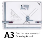 Deska kreślarska A3 Preciva DIN A3 z akcesoriami 51x36,5cm System metryczny