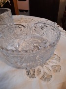 Krysztaly PRL bomboniery,szklane patery,cukiernice