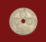 Moneta 25 centymów 1939, Belgia