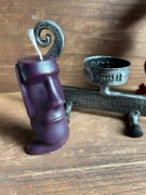 Świeca z wosku węza pszczela prezent idole Moai