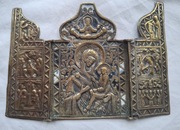 Stara ikona podróżna Matka Boża Tichwińska 