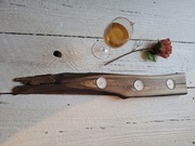 Świecznik orzech włoski handmade