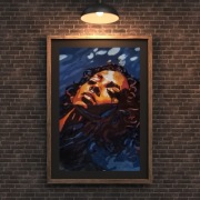 Obraz akrylowy ręcznie malowany Leniwe popołudnie około 40x50cm