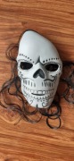 Maska CZASZKA ŚMIERĆ z włosami rozm. uniwersalny