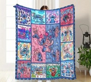 Nowy bajkowy duży mięciutki koc Stitch 150x200