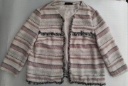 ATMOSPHERE oversize KURTKA MARYNARKA etno żakardowa ŻAKIET boho M 38 