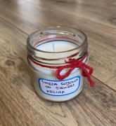 Świeca sojowa od Sikorki malina 200 ml handmade