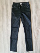 Spodnie woskowane czarne H&M