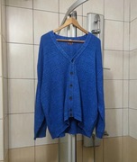 Sweter klasyczny męski XXL sweterek old money błękitny niebieski granatowy 