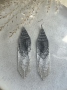 Kolczyki z japońskich koralików.