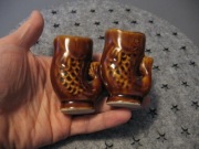 Kieliszki rybki ceramika bez sygnatur.