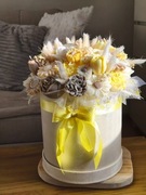 Gigant Flower Box 21cm Świece Sojowe RÓŻA & SANDAŁ – Premium Handmade