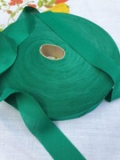 Taśma ukośna lamówka bawełniana ze skosu cięta 32mm soczysta butelka zieleń