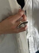 Sygnet LIQUID METAL | Futuryzm | Design Autorski | Regulowany