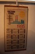 Kalendarz Makata PRL 1985 Beton-Stal Vintage Retro Kolekcjonerski PRL
