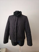 Czarna kurtka pikowana, kurtka zimowa 2w1. Kurtka kamizelka L