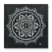 Mandala - Sigil Bogactwa - 50 x 50 cm- obraz akrylowy ręcznie malowany