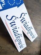 Tablice do auta ŚWIADKOWIE dwie sztuki