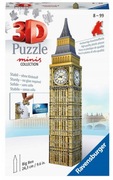 PUZZLE 3D BIG BEN MINI BUDYNKI 54 ELEMENTY RAVENSBURGER