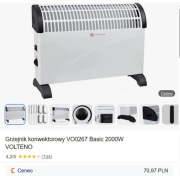 Grzejnik konwektorowy 2000W