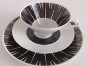 PORCELANA FINE CHINA LICHTE PIĘKNE TRIO ŚNIADANIOWE 