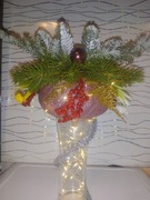 Stroik bombka w szklanej podstawie