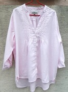 Hampton Republic Różowa lniana bluzka, koszula 44/46