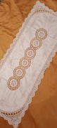 Serwetka Bieżnik  Bawełna, Szydełko. 42/110cm -PRL