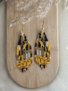 Kolczyki z japońskich koralików.