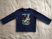 Polarowa granatowa bluza Disney 98 - 104 myszka Mickey Miki jak nowa