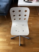 Krzesło IKEA Jules obrotowe białe kauczukowe kółka