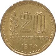 Argentyna 20 centavos 1974, KM#67